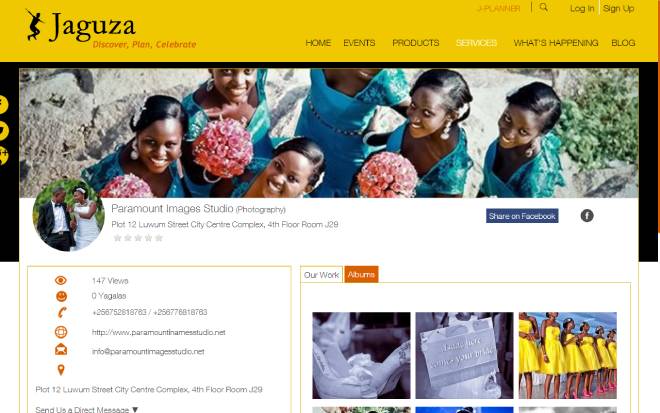 Jaguza Web Screenshot